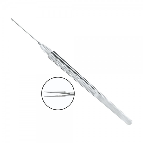 Forceps Serrated Straight 20 gauge