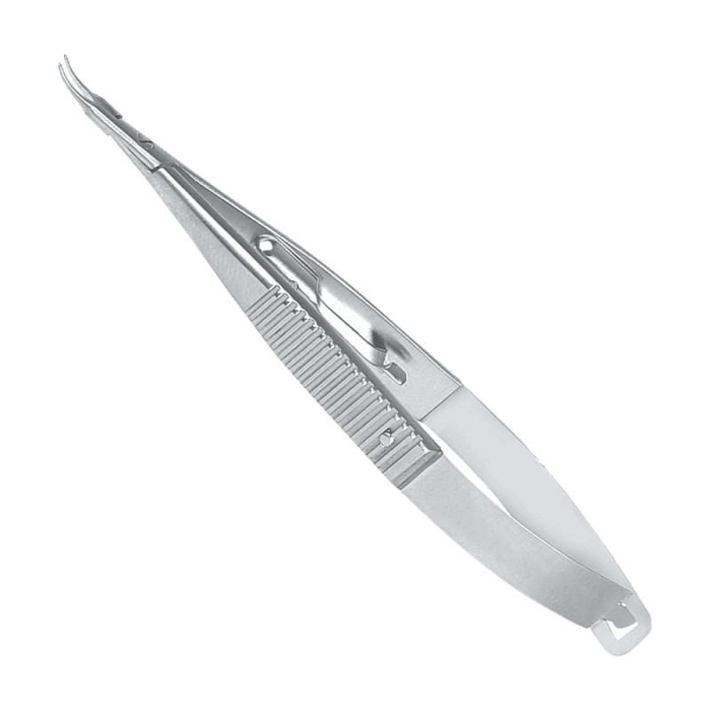 McPherson Needle Holder, X Delicate, Curved W/Lock